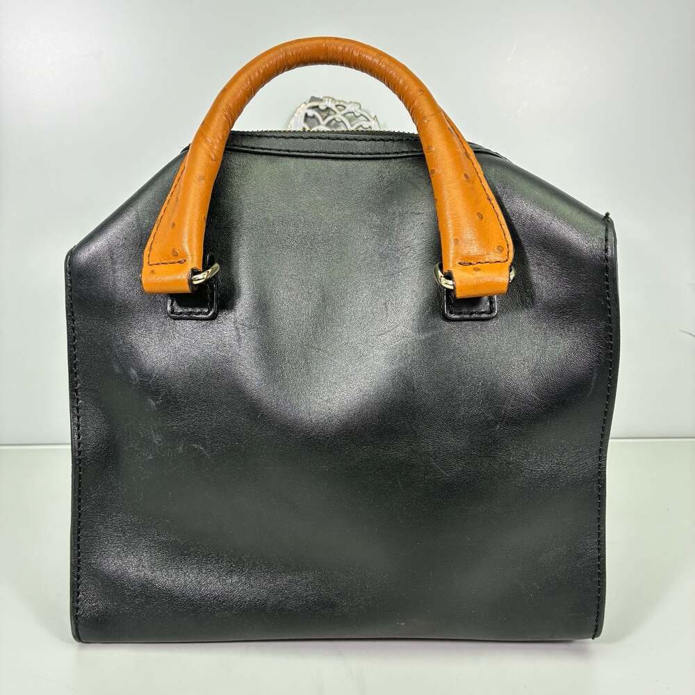 Kate Spade 2 Park Avenue Beau Bag Leather Satchel with Ostrich Emboss Handles - Picture 9 of 15
